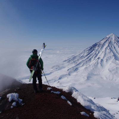 Ski de randonnée en haut des volcans actifs - Avatcha