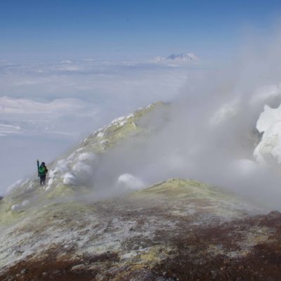 Cratère actif - Volcan Avatcha